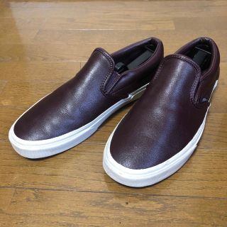 ヴァンズ(VANS)のVANS バンズ　スリッポン　レザースニーカー(スニーカー)