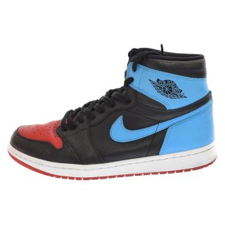 ナイキ(NIKE)のNIKE ナイキ WMNS AIR JORDAN 1 HI OG FEARLESS UNC CHICAGO ウィメンズ エアジョーダン1 ズームフィアレス スニーカー パウダーブルー/レッド CD0461-046 US13/30cm(スニーカー)