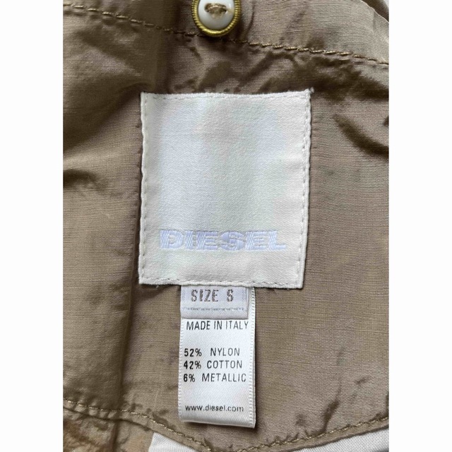 DIESEL(ディーゼル)のDIESEL NYLON× COTTON JAKET SIZE S レディースのジャケット/アウター(ミリタリージャケット)の商品写真