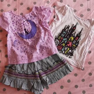 アナスイミニ(ANNA SUI mini)のアナスイミニ Tシャツ2枚&ショートパンツセット(Tシャツ/カットソー)