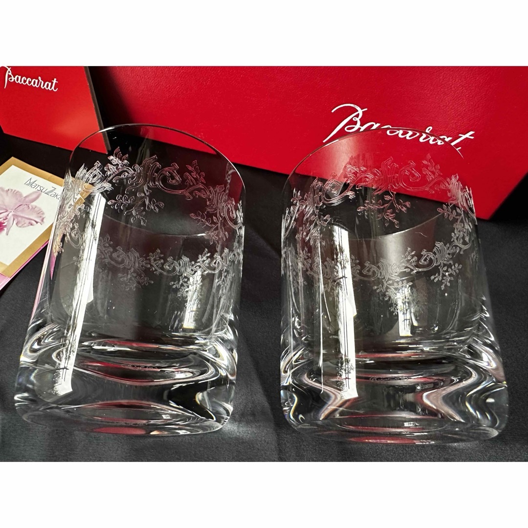 Baccarat(バカラ)の未使用　バカラ　セビーヌ　ペア　タンブラー　ワイングラス　フランス　純正箱　冊子 インテリア/住まい/日用品のキッチン/食器(グラス/カップ)の商品写真