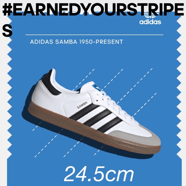 adidas(アディダス)のADIDAS SAMBA VEGAN H01877 6H 24.5cm レディースの靴/シューズ(スニーカー)の商品写真