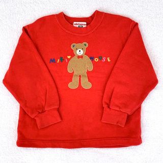 ミキハウス(mikihouse)の【90s】ミキハウス 子供服トレーナートップス　テディベアパジャマ　鮮やか華やか(Tシャツ/カットソー)