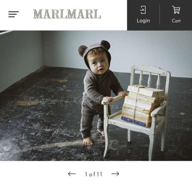 MARLMARL ナイトウェア くまさん オーガニックコットン