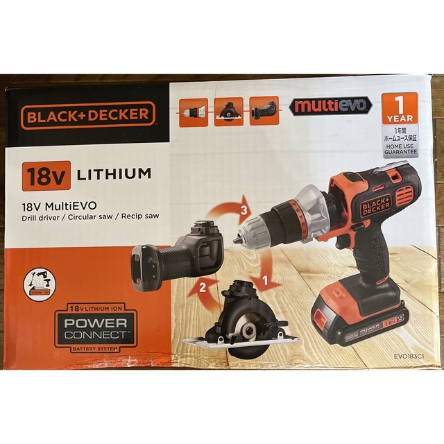 ブラックアンドデッカー 18V マルチツール マルチEVO 電動 丸のこ 工具