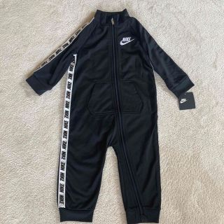 ナイキ(NIKE)の新品 NIKE ジャージ ロンパース ブラック タグ付き 18m 80-86cm(カバーオール)