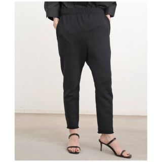 アパルトモンドゥーズィエムクラス(L'Appartement DEUXIEME CLASSE)のアパルトモンSarrouel Sweat Pants ブラック 36(カジュアルパンツ)