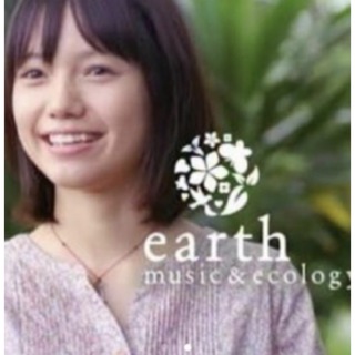 アースミュージックアンドエコロジー(earth music & ecology)のリバティ　ワンピース（ピンク系）earthコラボ(ひざ丈ワンピース)