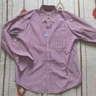 ユニクロ(UNIQLO)のUNIQLO ユニクロ　薄手　レトロ　チェックシャツ　シャツ　襟付き　スーツ(シャツ)
