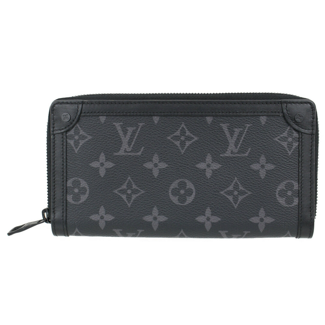 【箱・布袋あり】LOUIS VUITTON　ルイヴィトン　トランク・ジッピーウォレット　M80558　長財布　モノグラム・エクリプス　ブラック×グレー　メンズ　ギフト　プレゼント包装可松前R56号店