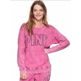 ヴィクトリアズシークレット(Victoria's Secret)の■新品■PINK(ピンク)ロゴ入りスウェットトレーナー　XS(トレーナー/スウェット)