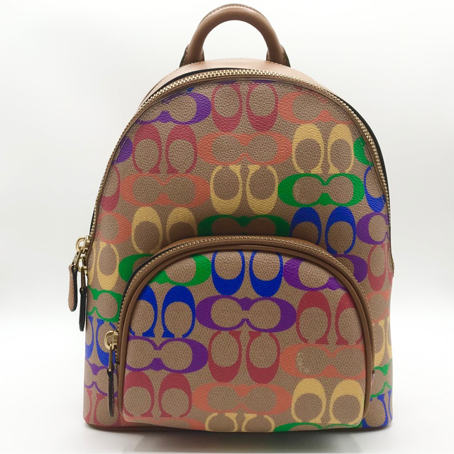 COACH - COACH ☆大人気☆ キャリーバックパック23 レインボー