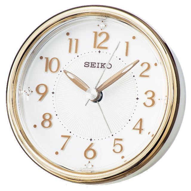 【色: シルバー】セイコー クロック 目覚まし時計 アナログ ELバックライト