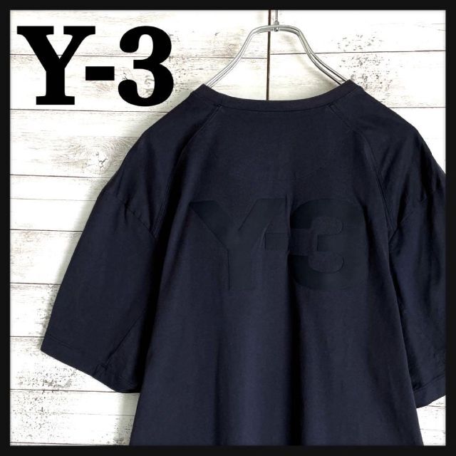 7032【即完売モデル】Y-3☆ビッグロゴ定番カラーtシャツ　入手困難　美品