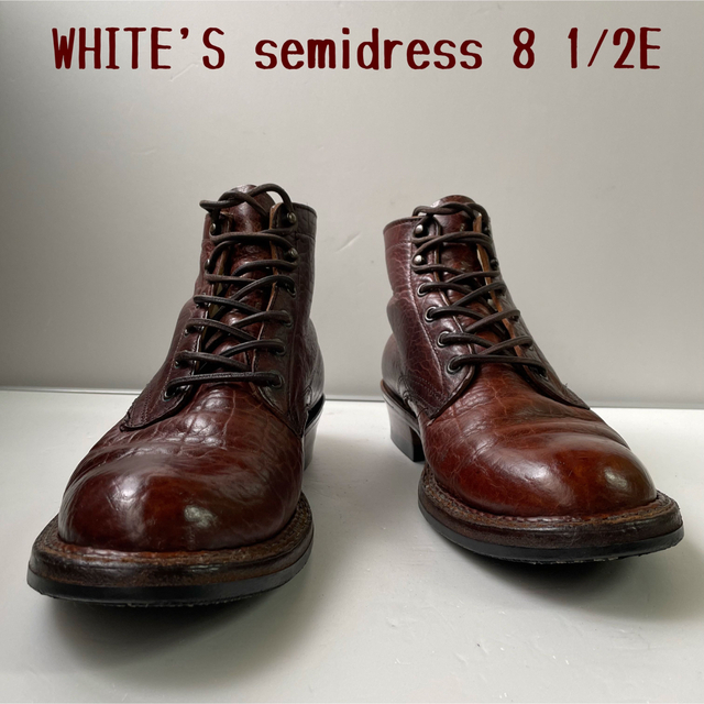 white's semidress 8 1/2E バイソン？ハイド　茶