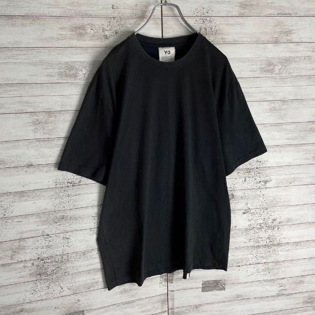 7033【人気Lサイズ】Y-3☆ビッグロゴ定番カラーtシャツ　希少デザイン