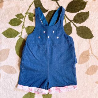 キムラタン(キムラタン)の苺のサロペット　オーバーオール　ベビー子供服80(パンツ)