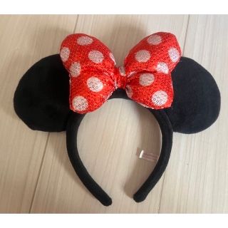 ディズニー(Disney)のミニー スパンコール カチューシャ(キャラクターグッズ)