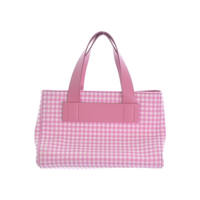 Miu Miu ミュウミュウ トートバッグ ピンクx白チェック トートバッグ