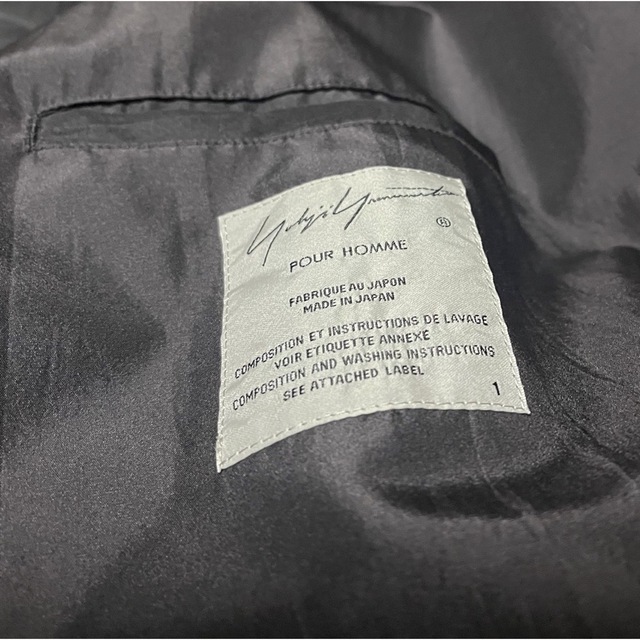 Yohji Yamamoto POUR HOMME(ヨウジヤマモトプールオム)のYohji Yamamoto 2018ss 内田すずめ　シルクコート メンズのジャケット/アウター(チェスターコート)の商品写真