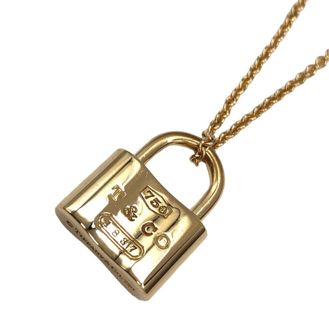 注目ブランド Tiffany 1837パドロックネックレス ラー【中古