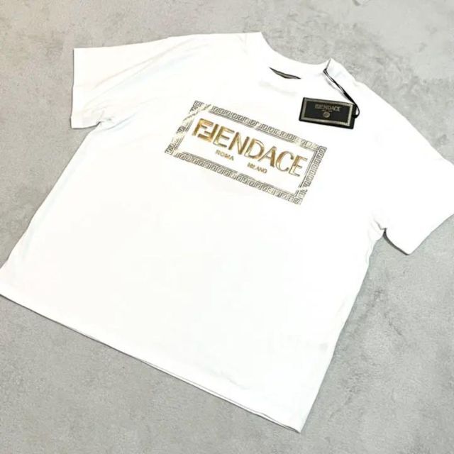 FENDI フェンディ Tシャツ 半袖 カットソー ロゴ ズッカ ホワイト 白