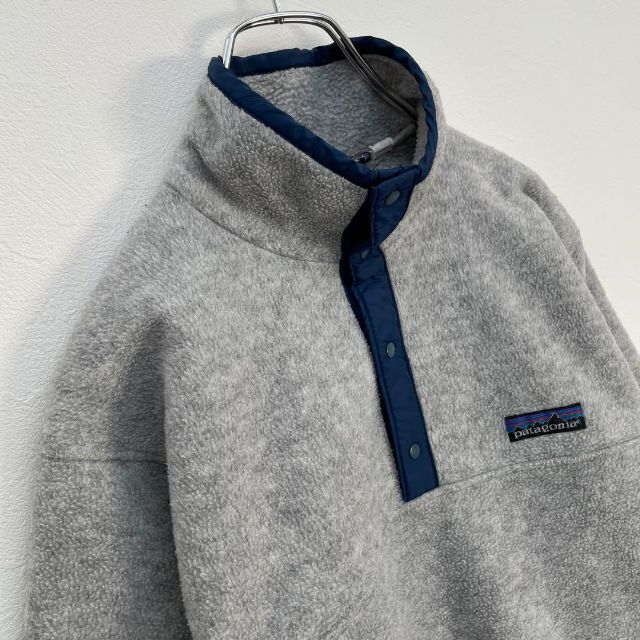 patagonia(パタゴニア)の【激レア】Patagonia ヴィンテージ フリース スナップT グレー S メンズのトップス(スウェット)の商品写真