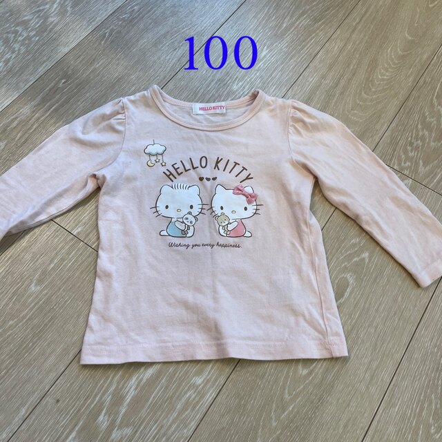 ハローキティ(ハローキティ)のハローキティーロンT キッズ/ベビー/マタニティのキッズ服女の子用(90cm~)(Tシャツ/カットソー)の商品写真