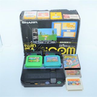 シャープ(SHARP)の❤シャープ ツインファミコンAN-505+ソフト付き❤(家庭用ゲーム機本体)