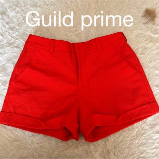 ギルドプライム(GUILD PRIME)のギルドプライム LOVELESS ショートパンツ オレンジ 34 飾りボタン(ショートパンツ)