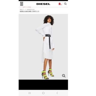 ディーゼル(DIESEL)のDIESELシャツワンピース(ロングワンピース/マキシワンピース)