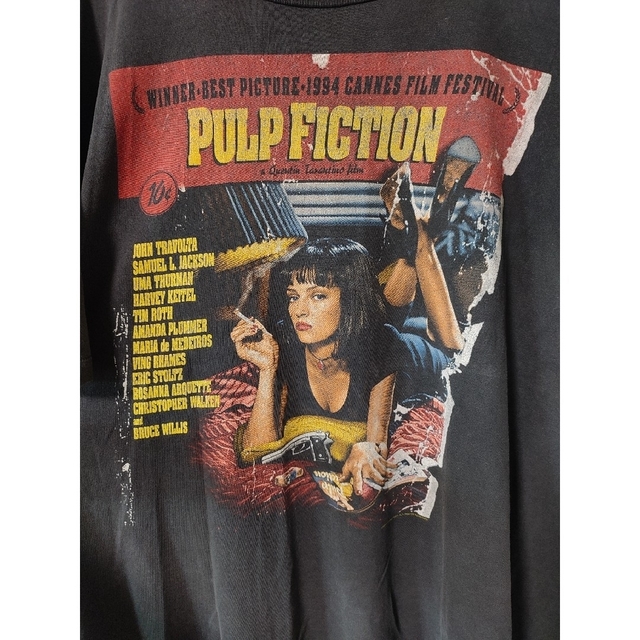 【値下げ不可】古着 90s pulp fiction メンズのトップス(Tシャツ/カットソー(半袖/袖なし))の商品写真