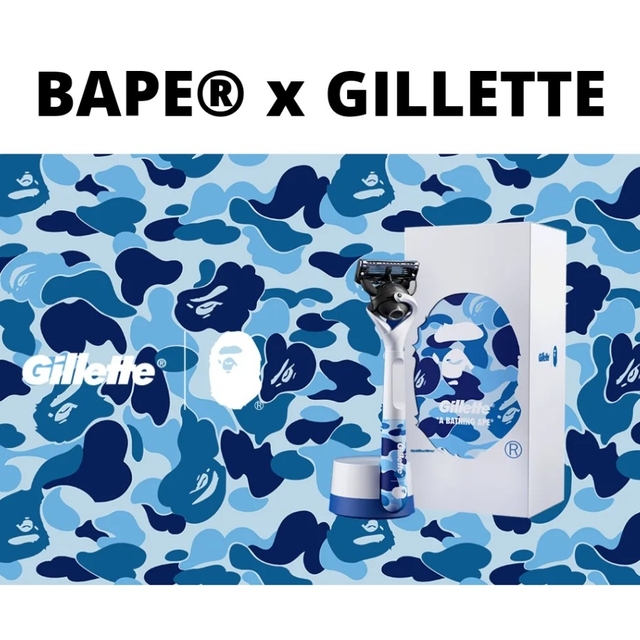 A BATHING APE(アベイシングエイプ)のBAPE × GILLETTE エイプ ジレット 髭剃り コスメ/美容のシェービング(カミソリ)の商品写真