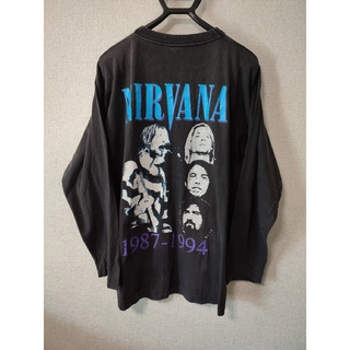 【値下げ不可】古着 90s NIRVANA(Tシャツ/カットソー(七分/長袖))