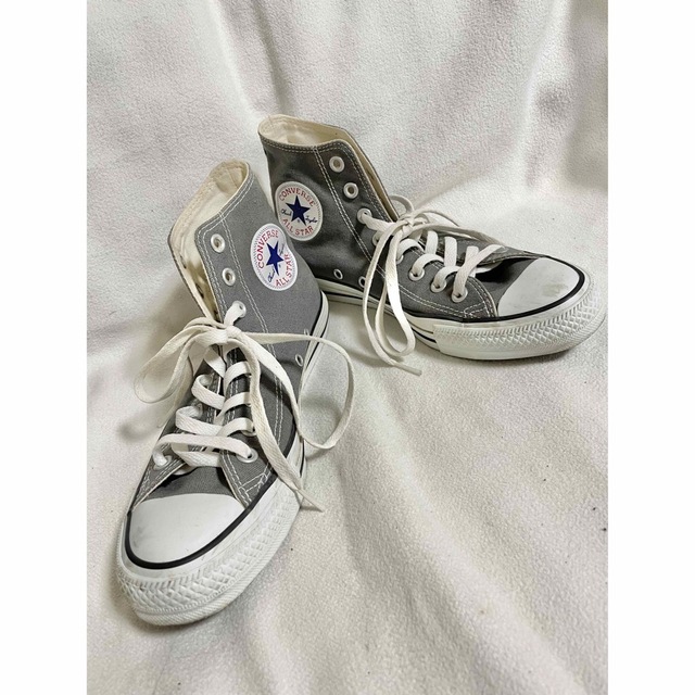 converseallstar 希少グレー ハイカットスニーカー 6 1/2 | www.szoce.hu