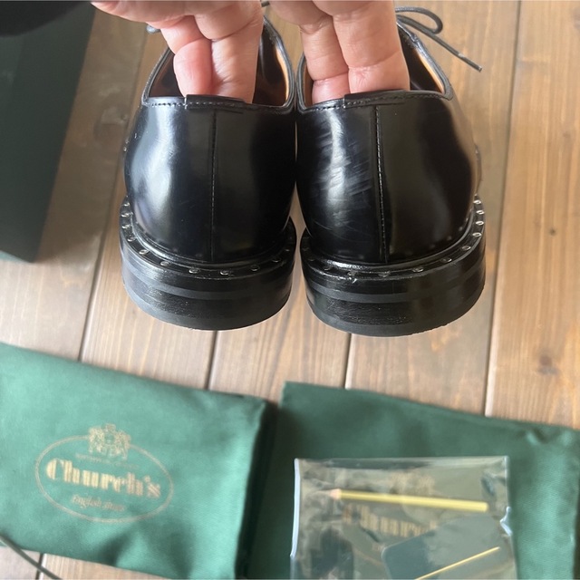 大阪人気商品 Churchs ブラック メットバージョン croozefm.com
