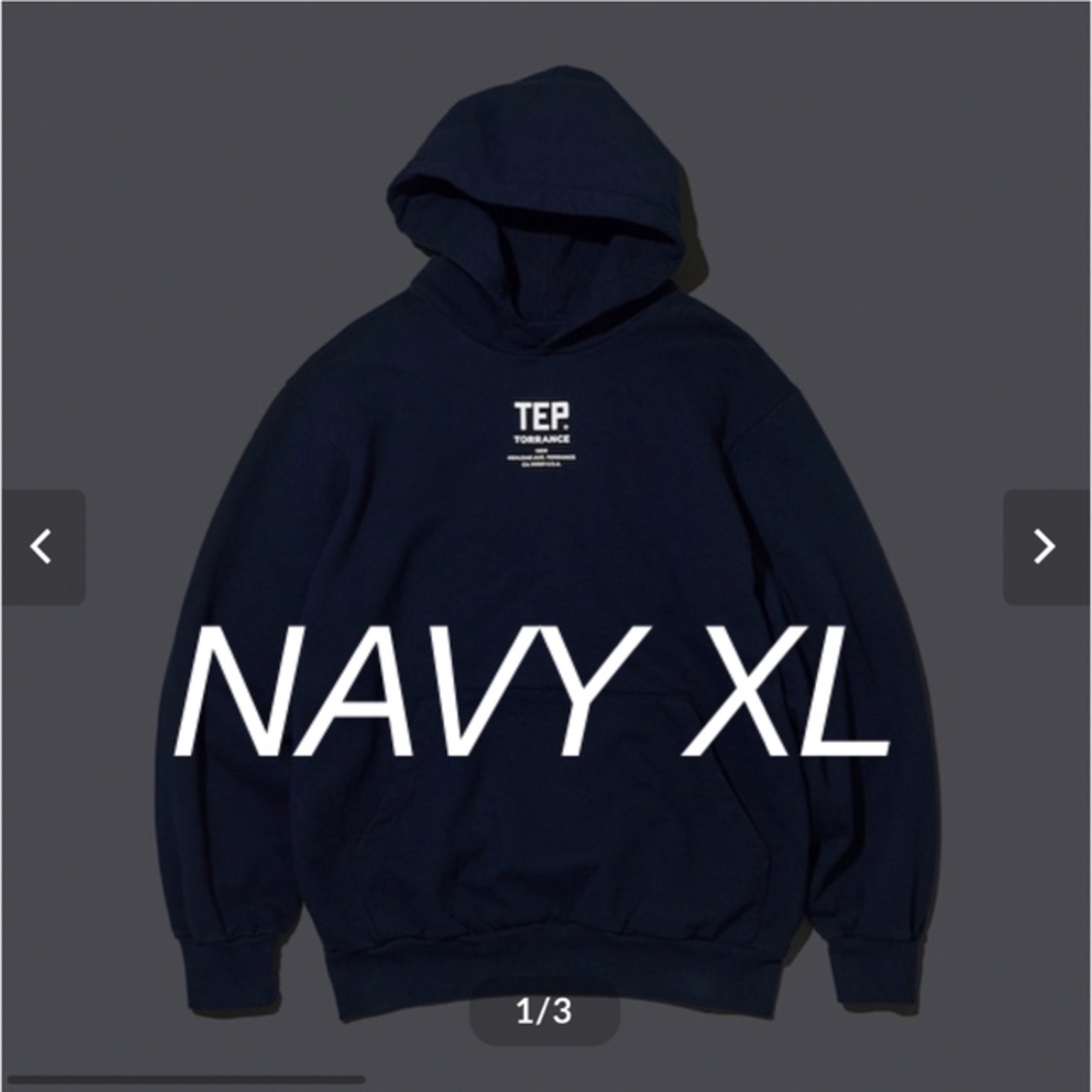 1LDK SELECT(ワンエルディーケーセレクト)のennoy TEP HOODIE (NAVY) XL メンズのトップス(パーカー)の商品写真