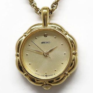 セイコー(SEIKO)の稼動品 SEIKO セイコー ペンダントウォッチ 時計 1F21-0A10(ネックレス)