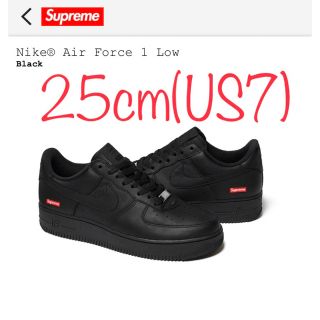 シュプリーム(Supreme)の【黒/25cm】Supreme Nike Air Force 1 Low(スニーカー)