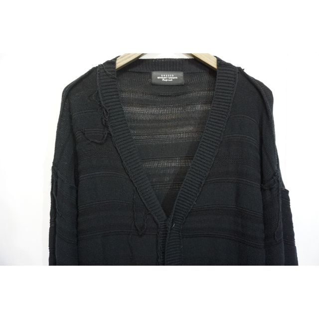 美品22SS UNUSEDボーダー ニット カーディガン608M△ 格安 noxcapital.de