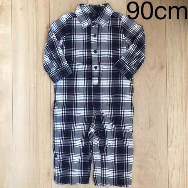 GAP(ギャップ)のbabyGAP  90cm  チェック　オールインワン キッズ/ベビー/マタニティのキッズ服男の子用(90cm~)(その他)の商品写真