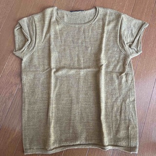 春ウール　BASILE 28  半袖セーター　レディースS(ニット/セーター)