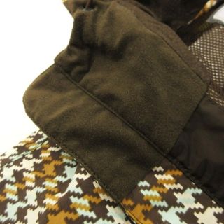 バートン スノーボードジャケット マウンテンパーカー チェック 千鳥 茶 S