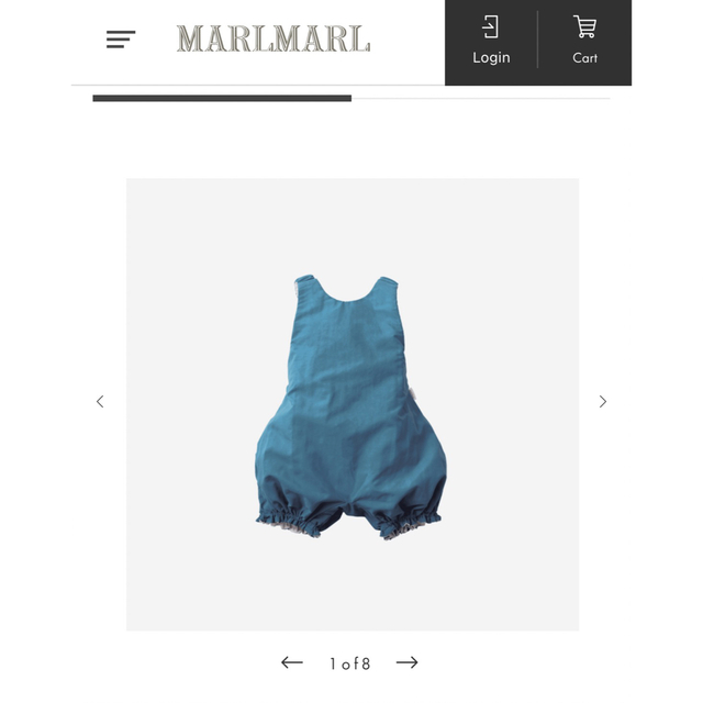 MARLMARL(マールマール)のMARLMARL お食事エプロン　お洋服としても使える キッズ/ベビー/マタニティの授乳/お食事用品(お食事エプロン)の商品写真