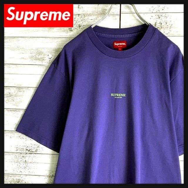 ストゥーシー美品☆SupremeTrademark L/S TopロンT☆シュプリーム☆紫