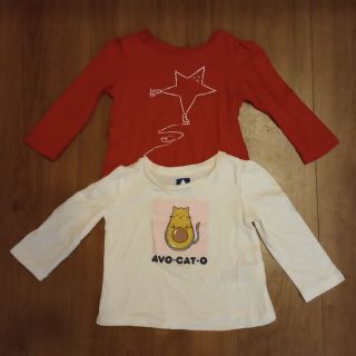 ベビーギャップ(babyGAP)のBabyGAP 長袖Tシャツ 80cm 2枚セット(Ｔシャツ)