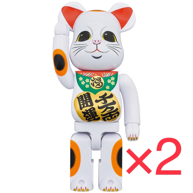 BE@RBRICK ベアブリック 招き猫 開運・千万両 400％ 2点セット エンタメ/ホビーのフィギュア(その他)の商品写真