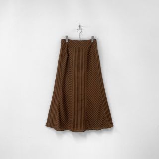 タルボット(TALBOTS)のタルボット ストライプ レジメンタル 切り替え コットン ロング スカート(ロングスカート)