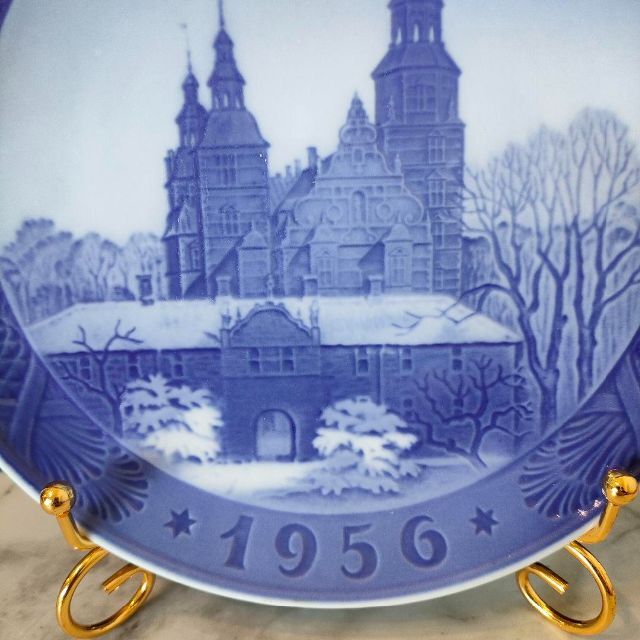 1956年　ロイヤルコペンハーゲン イヤープレート　クリスマスプレート　陶器