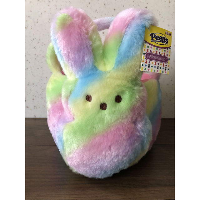 ☆peeps☆バスケット☆レインボー☆25cm